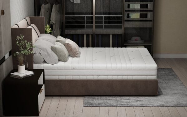 Saltea cu memorie Somnart Memory Tencel 160×200, înălțime 26 cm, 7 zone, aerisiere 3D AirMesh, husa detasabila si lavabila, fermiate medie