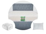 Pachet 1 Saltea ortopedica SomnART DORMA, cu arcuri, 120x200x20 cm + 1 Pilota matlasata 150×200  + 1 perna 50×70