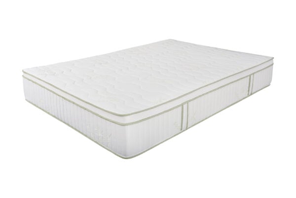 Saltea cu memorie si arcuri Bambus Super Confort Pocket Multilayer 90×200, inaltime 25 cm, husa matlasata, sistem 3D, manere, fermitate medie