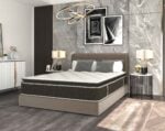 Saltea cu arcuri si memorie Somnexpert Top Confort 90x200x30, fermitate mediu-tare, cu topper integrat, cu manere
