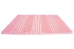 Topper cu spuma poliuretanica Superconfort Lavant 7 Zone 180×200, husa detasabila si lavabila, tratament lavanda, fermitate medie