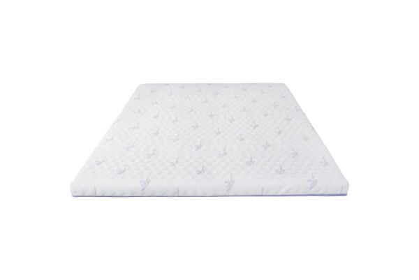 Topper cu spuma poliuretanica Superconfort Lavant 7 Zone 180×200, husa detasabila si lavabila, tratament lavanda, fermitate medie