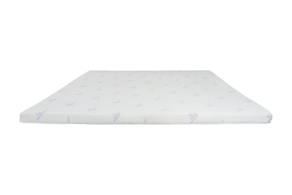 Topper cu spuma poliuretanica Superconfort Lavant 7 Zone 180×200, husa detasabila si lavabila, tratament lavanda, fermitate medie