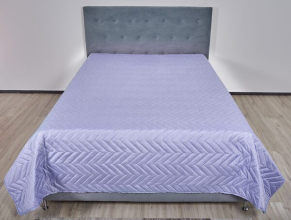 Pachet 1 Set SomnART gama Coral, Pilota 200×220 cm si 2 perne 50×70 cm + Cuvertura Microfibra, 210×240, Lavander