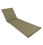 Saltea cu spumă poliuretanică Somnart 60×185, înălțime 4 cm, pentru șezlong, doua segmente, husă impermeabilă, culoare bej