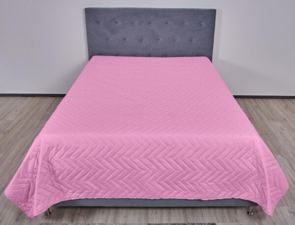 Pachet 1 Set SomnART gama Coral, Pilota 200×220 cm si 2 perne 50×70 cm + Cuvertura Microfibra, 210×240, Sweet Liliac