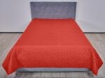 Pachet 1 Set SomnART gama Coral, Pilota 200×220 cm si 2 perne 50×70 cm + Cuvertura Microfibra, 210×240, Rosu