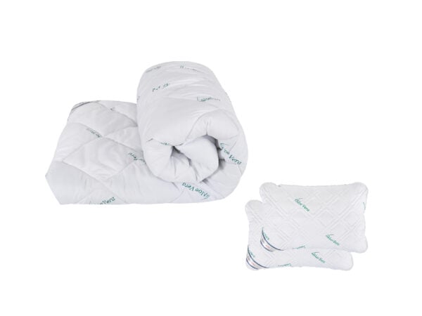 Pachet Student 1 Pilota SomnART Aloe Vera 200×220 + 2 perne Aloe Vera 50×70