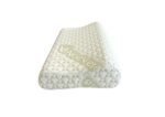 Perna ergonomica Aloe Vera Memory, sustinere exacta pentru gat si cap, husa detasabila, 30x50x10/8 cm, ambalata la geanta