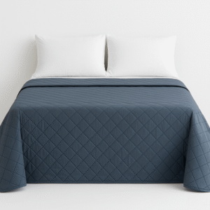 Cuvertura de pat velour, Somnart, 220×240 cm, gri