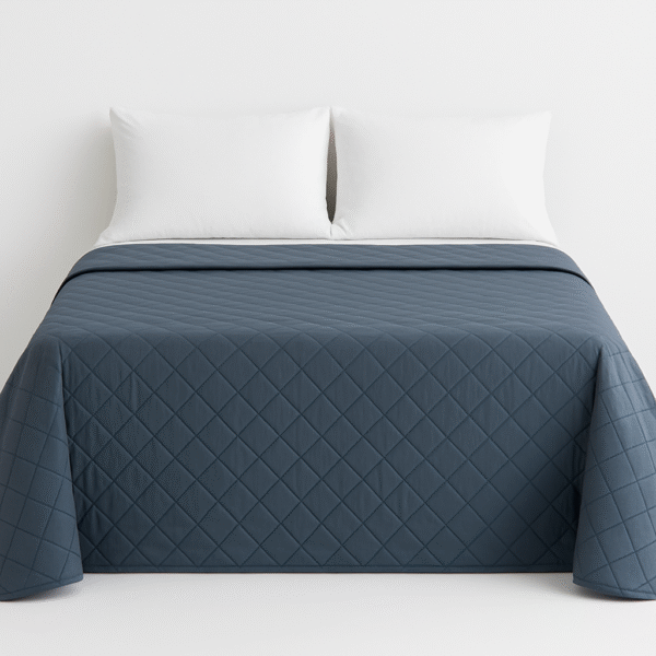 Cuvertura de pat velour, Somnart, 220×240 cm, gri