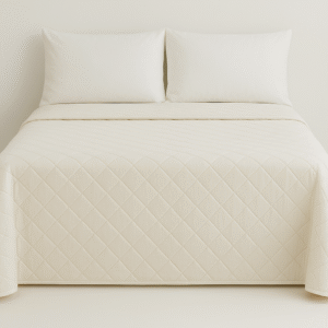 Cuvertura de pat velour, Somnart, 220×240 cm, crem