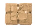 Set prosoape bumbac Somnart, 600gsm, de fata 50×90 cm + de corp 70×140 + de maini 30×50 cm – bej