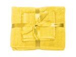 Set prosoape bumbac Somnart, 600gsm, de fata 50×90 cm + de corp 70×140 + de maini 30×50 cm – galben