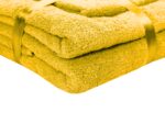 Set prosoape bumbac Somnart, 600gsm, de fata 50×90 cm + de corp 70×140 + de maini 30×50 cm – galben