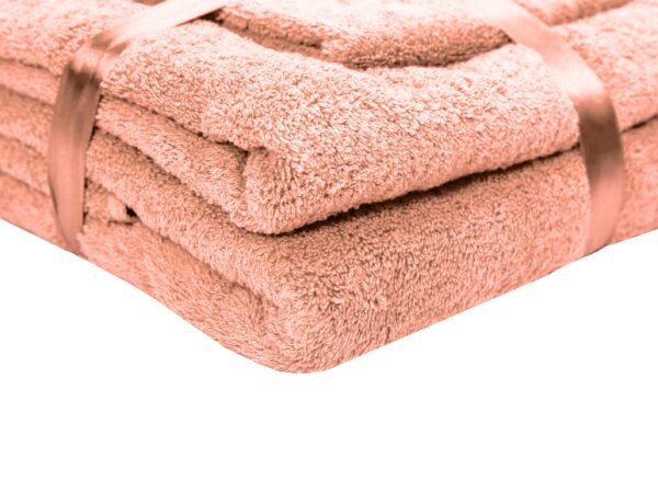 Set prosoape bumbac Somnart, 600gsm, de fata 50×90 cm + de corp 70×140 + de maini 30×50 cm – roz