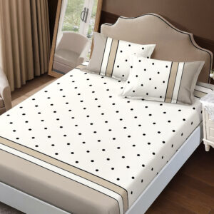 Husa de pat Finet + 2 fete de perna, pentru saltea de 160×200 cm, Buline