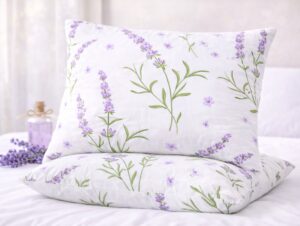 Set 2 Perne 50×70 Somnart Belina Lavanda, microfibra, lavabile la masina