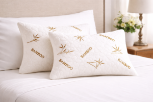 Set 2 Perne 50×70 Somnart Belina Bamboo, microfibra, lavabile la masina