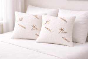 Set 2 Perne 60×60 Somnart Belina Bamboo, microfibra, lavabile la masina