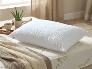 Perna ajustabila 50×70 Somnia, microfibra, lavabila la masina, vidat, alb